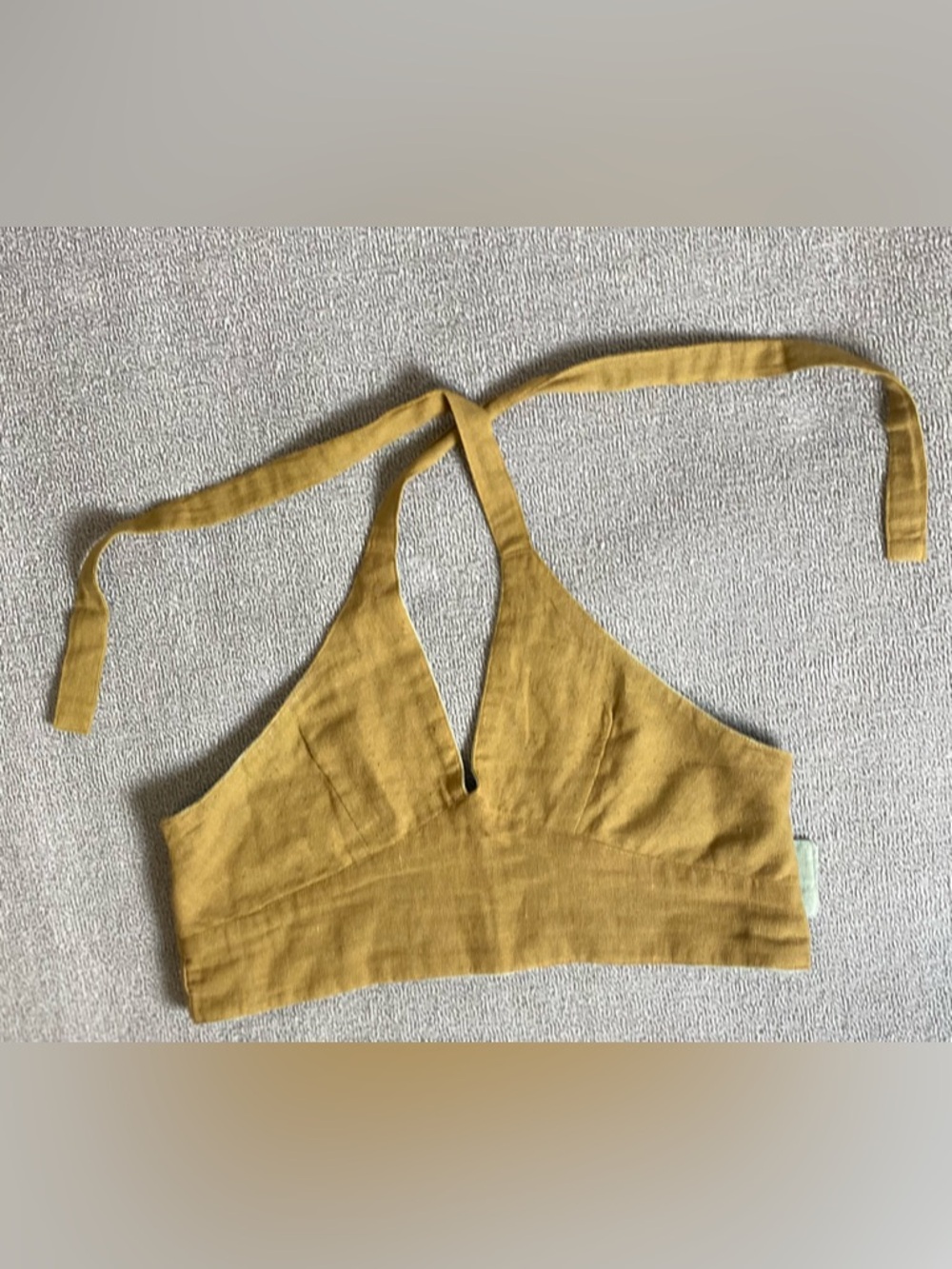 Rhea Bohemian Hippie 100% Cotton Halter Crop Top Festival Summer Vacation